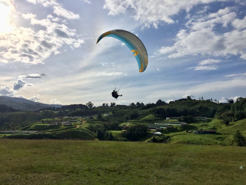 Paragliden in Medellin