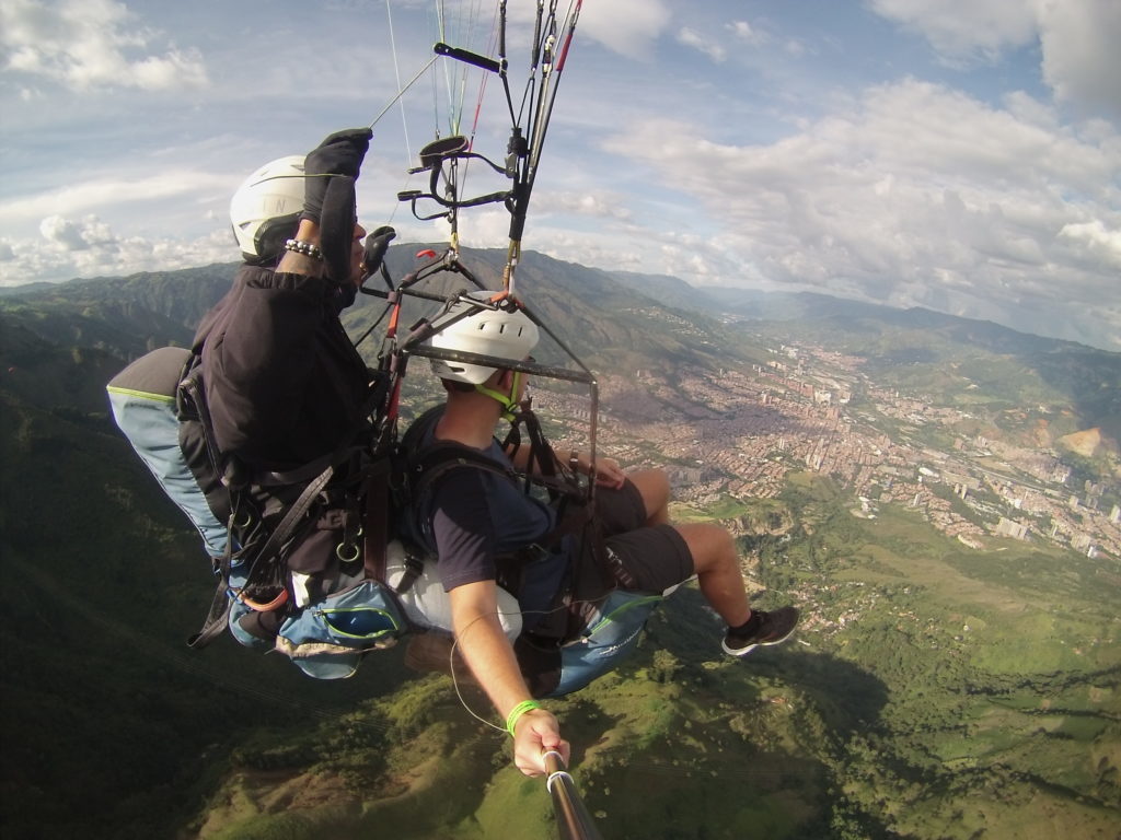 Paragliden in Medellin