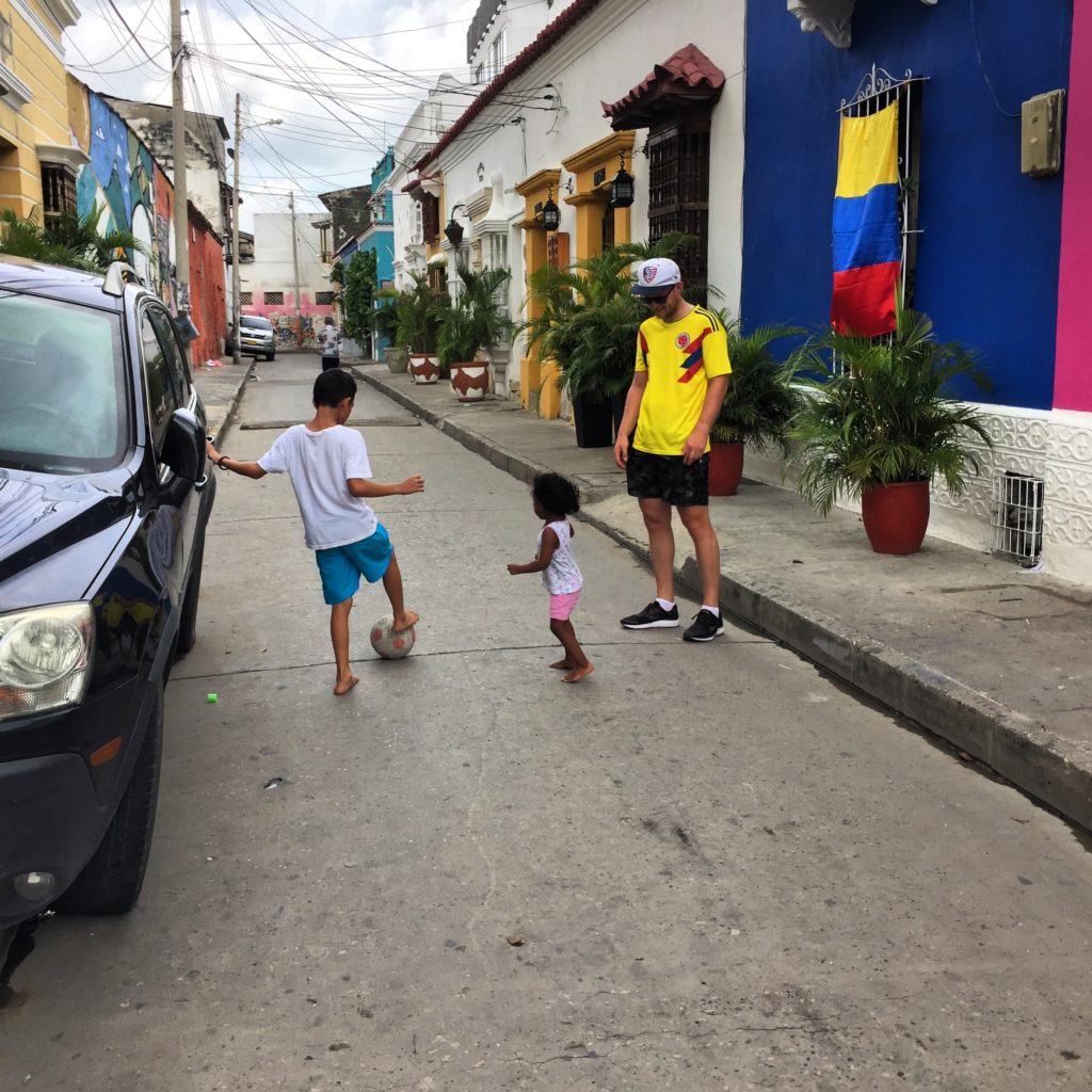 Voetballen in Cartagena