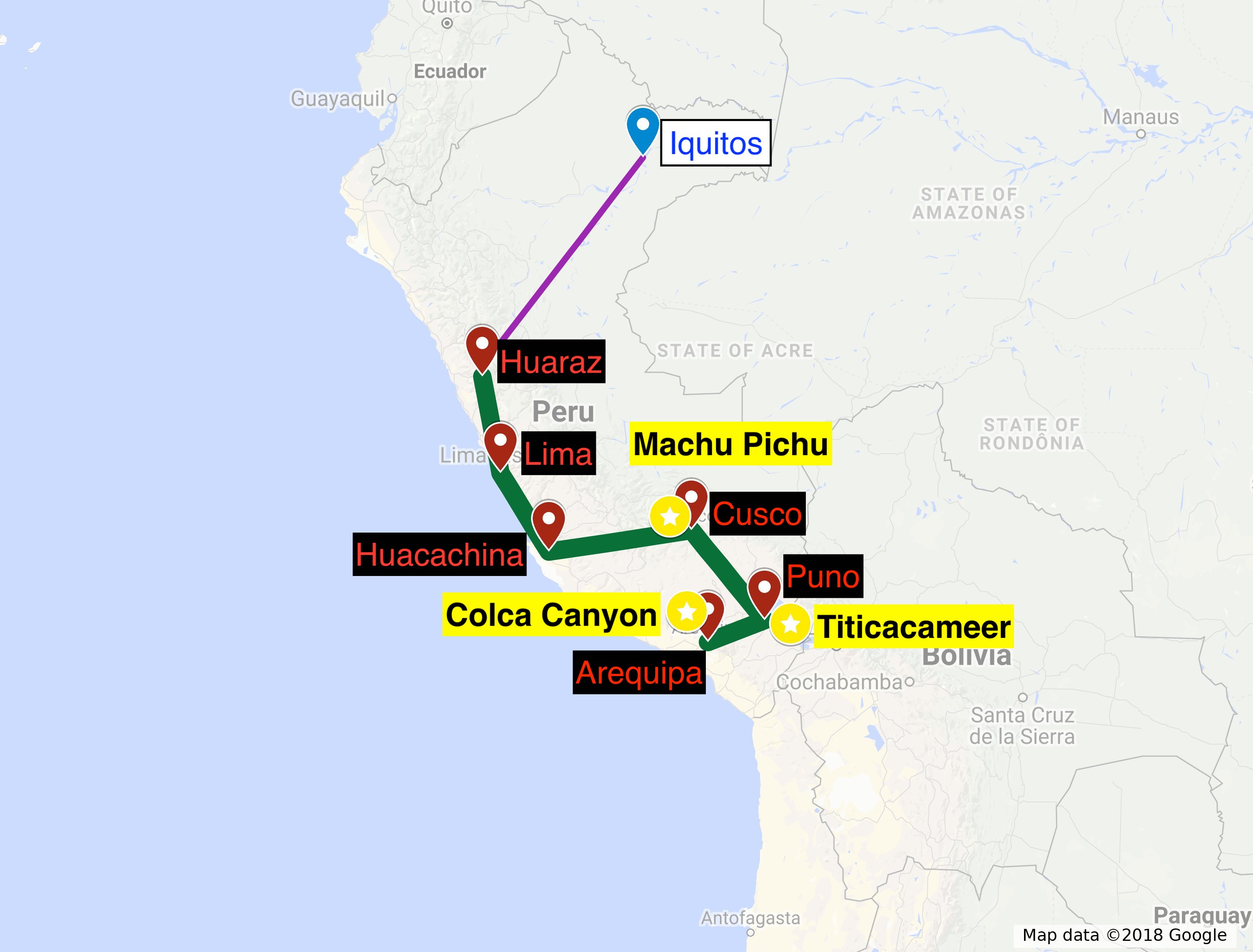 Route Peru