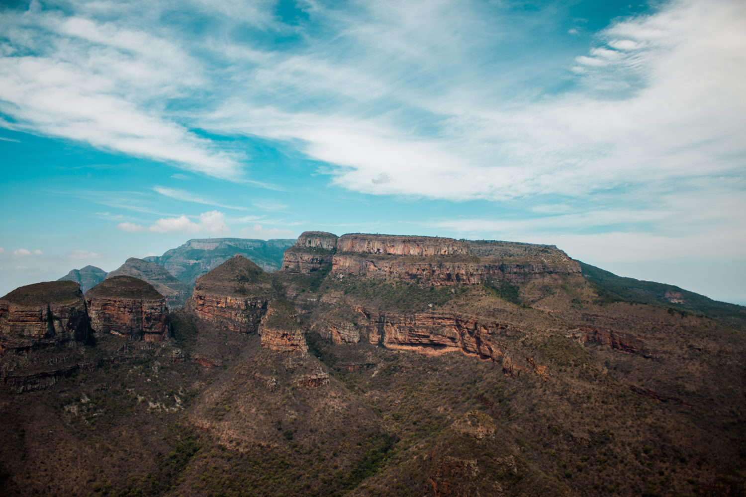 Panorama route in Zuid Afrika: Three Rondavels